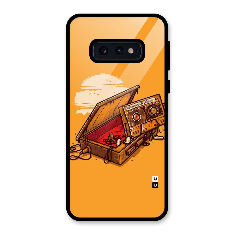Casette Box Glass Back Case for Galaxy S10e