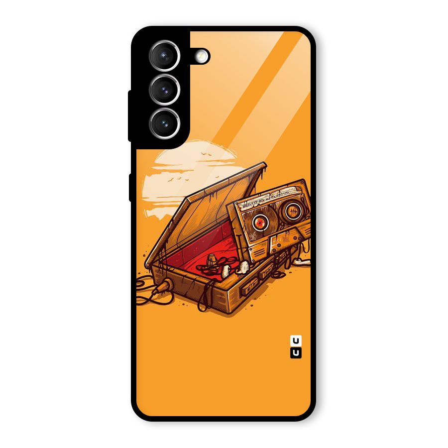 Casette Box Glass Back Case for Galaxy S21 5G