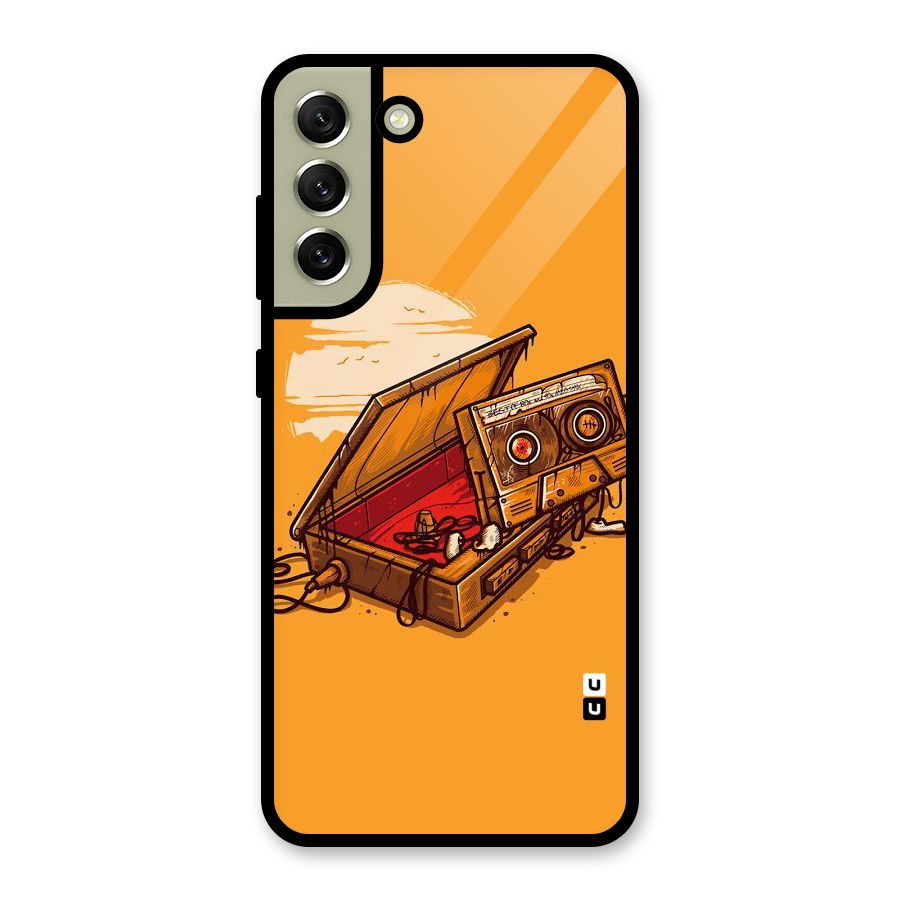 Casette Box Glass Back Case for Galaxy S21 FE 5G