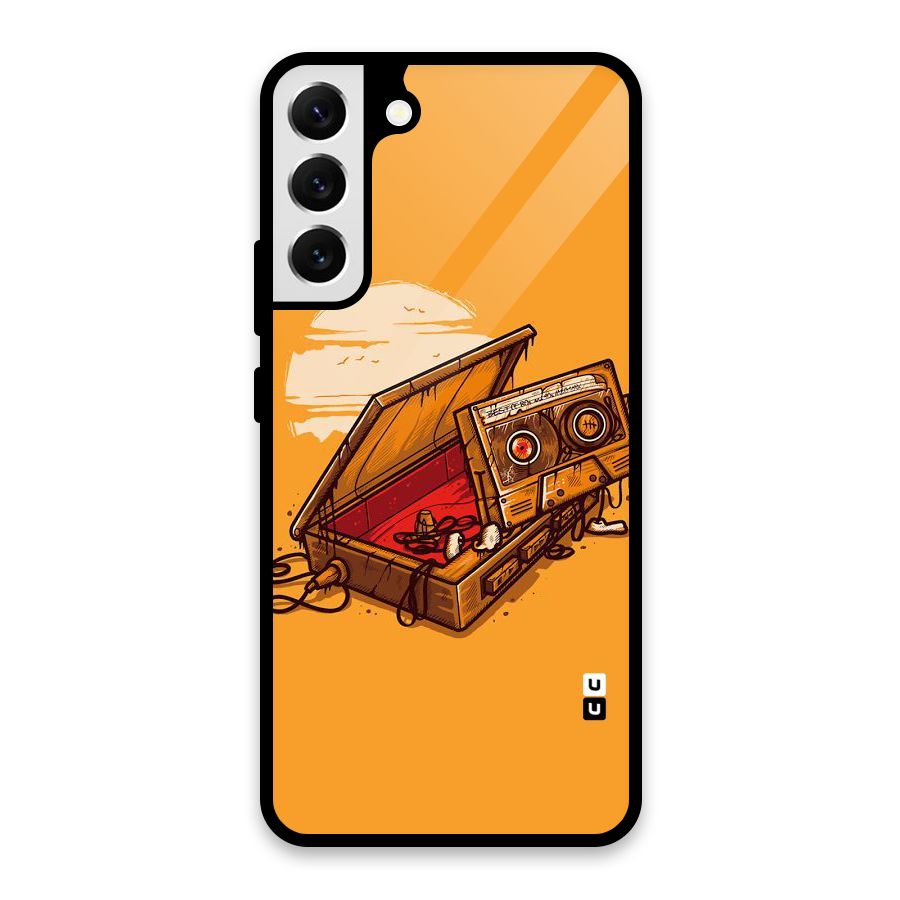 Casette Box Glass Back Case for Galaxy S22 Plus 5G