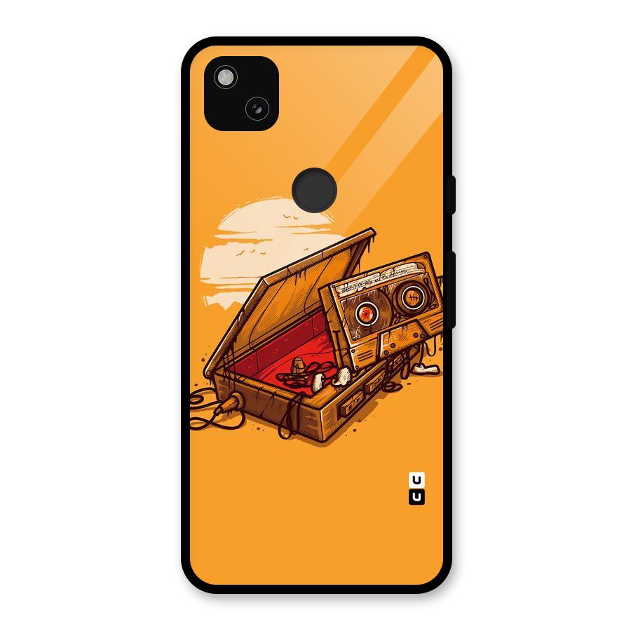 Casette Box Glass Back Case for Google Pixel 4a