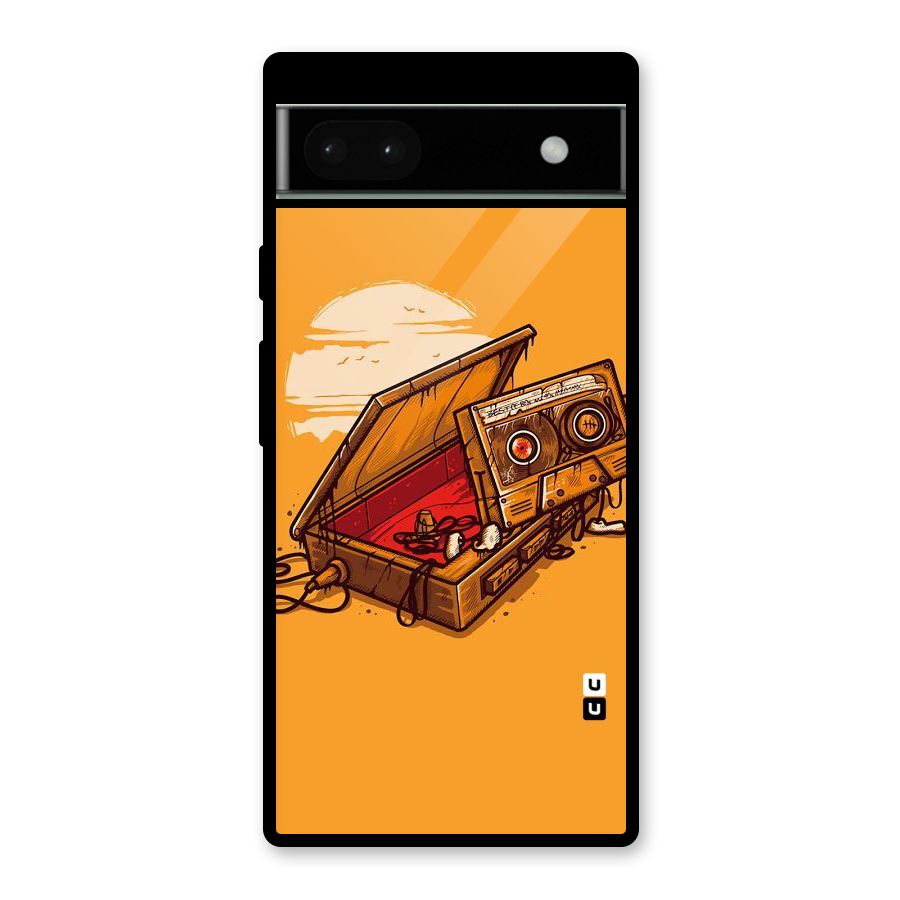 Casette Box Glass Back Case for Google Pixel 6a