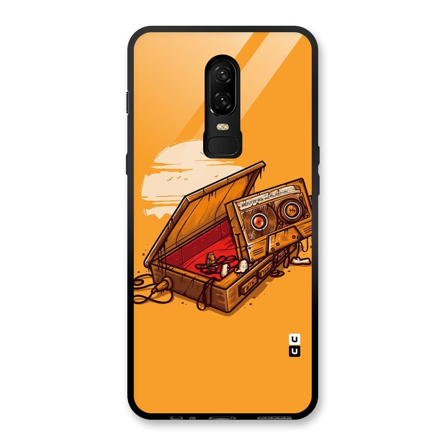 Casette Box Glass Back Case for OnePlus 6