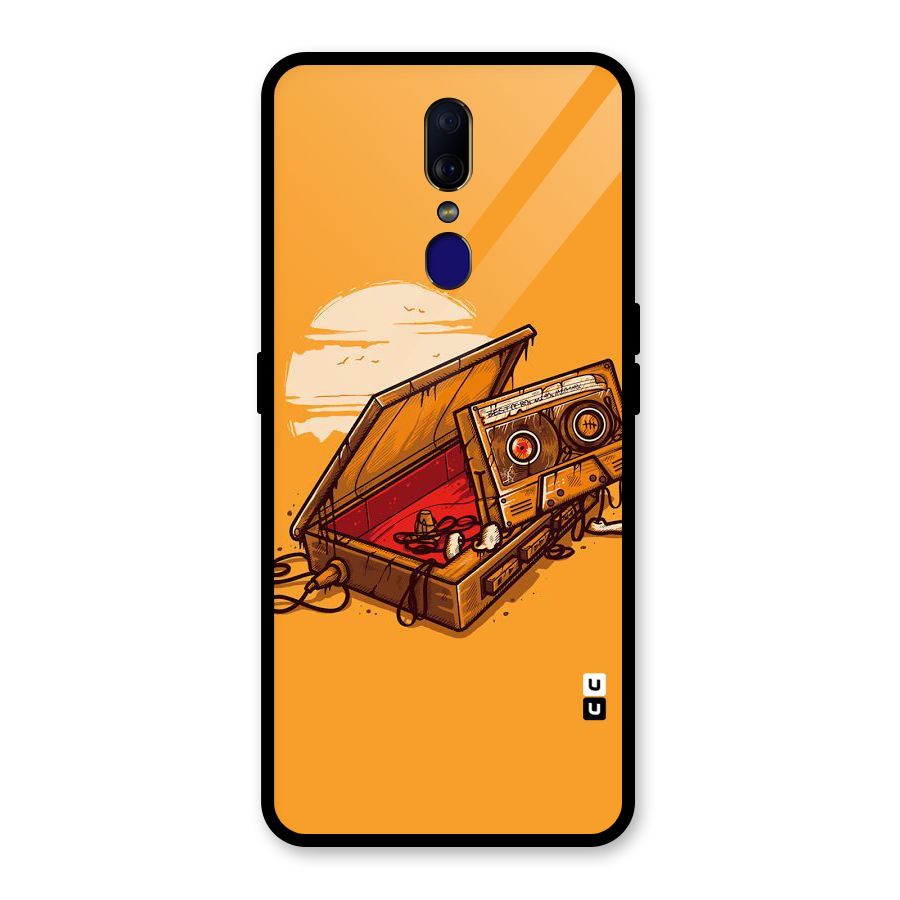 Casette Box Glass Back Case for Oppo F11