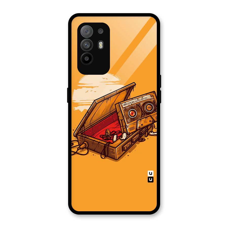 Casette Box Glass Back Case for Oppo F19 Pro Plus 5G