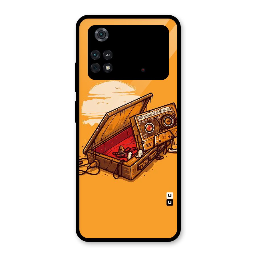 Casette Box Glass Back Case for Poco M4 Pro 4G