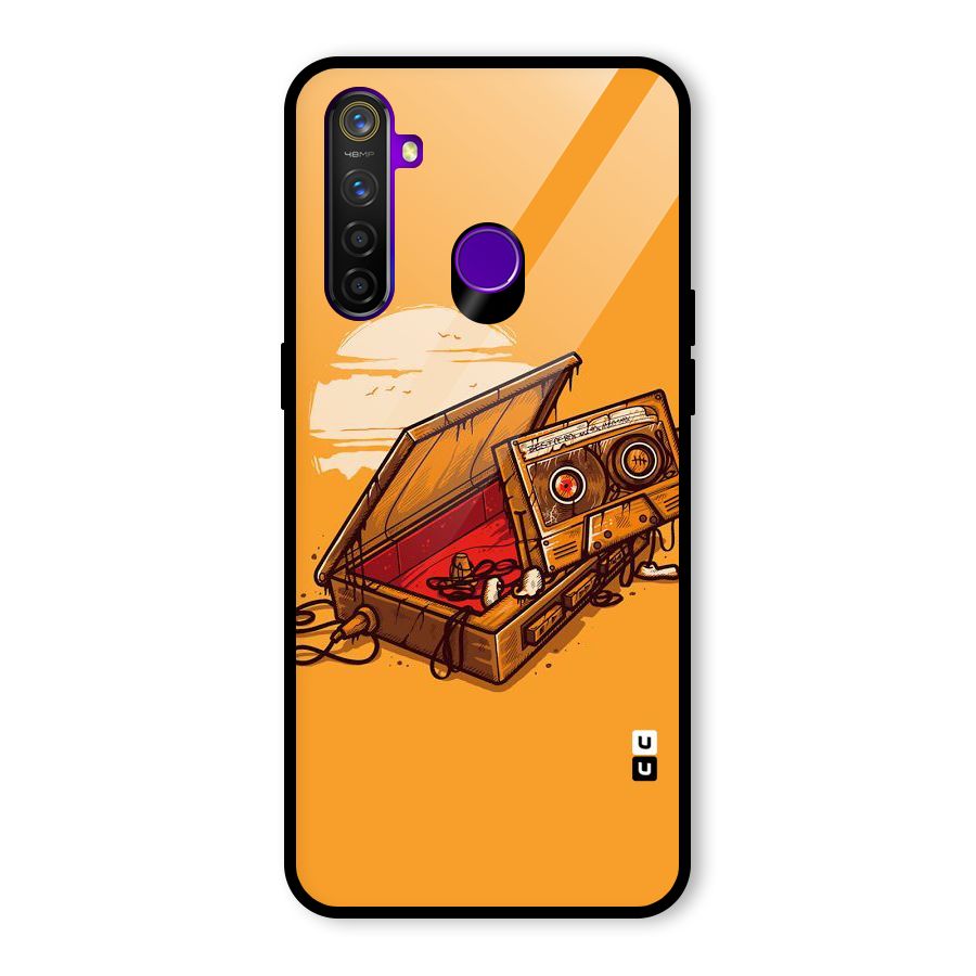 Casette Box Glass Back Case for Realme 5 Pro