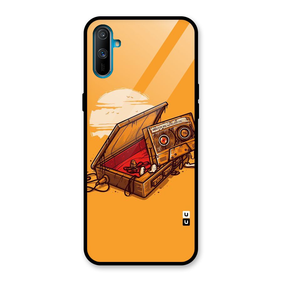 Casette Box Glass Back Case for Realme C3