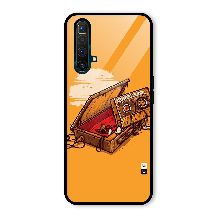 Casette Box Glass Back Case for Realme X3