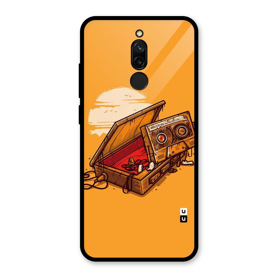 Casette Box Glass Back Case for Redmi 8