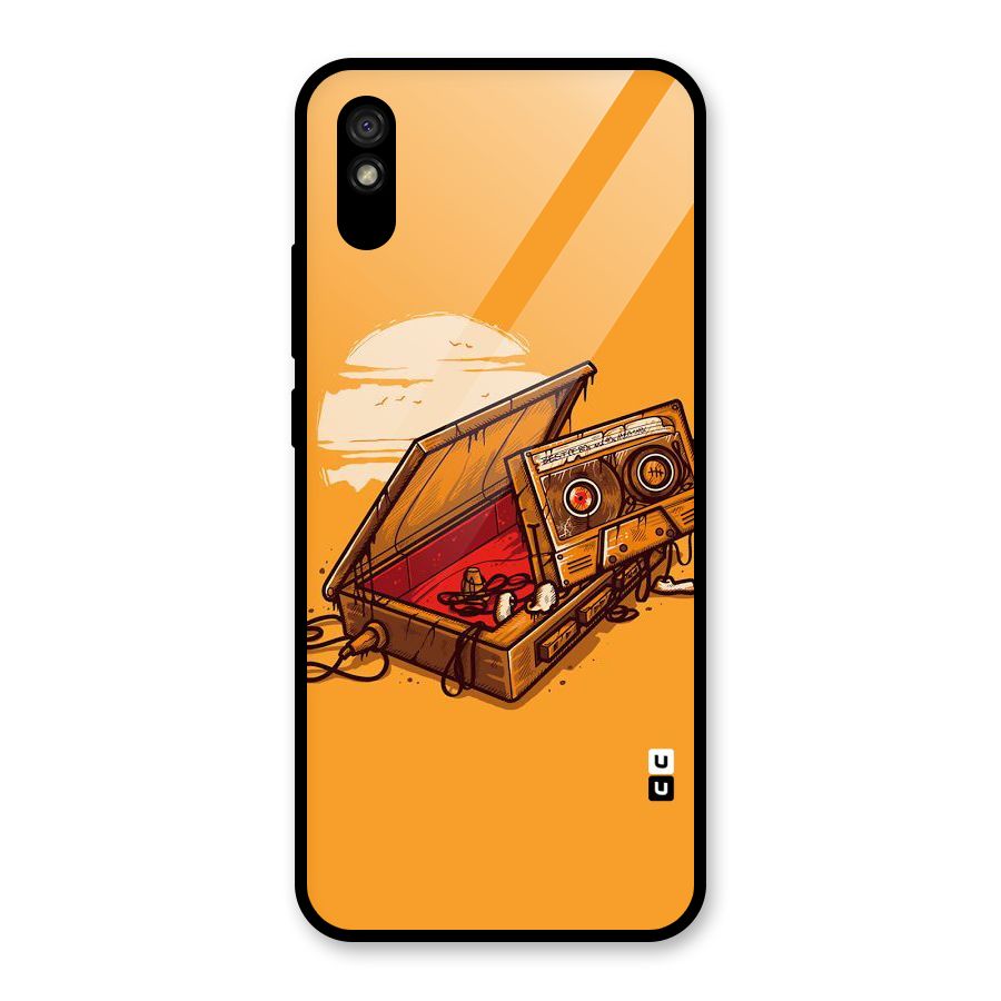 Casette Box Glass Back Case for Redmi 9i