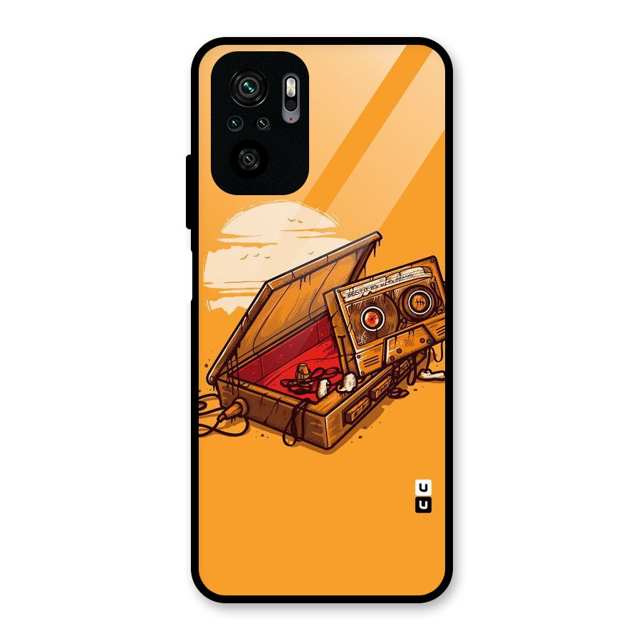 Casette Box Glass Back Case for Redmi Note 10S