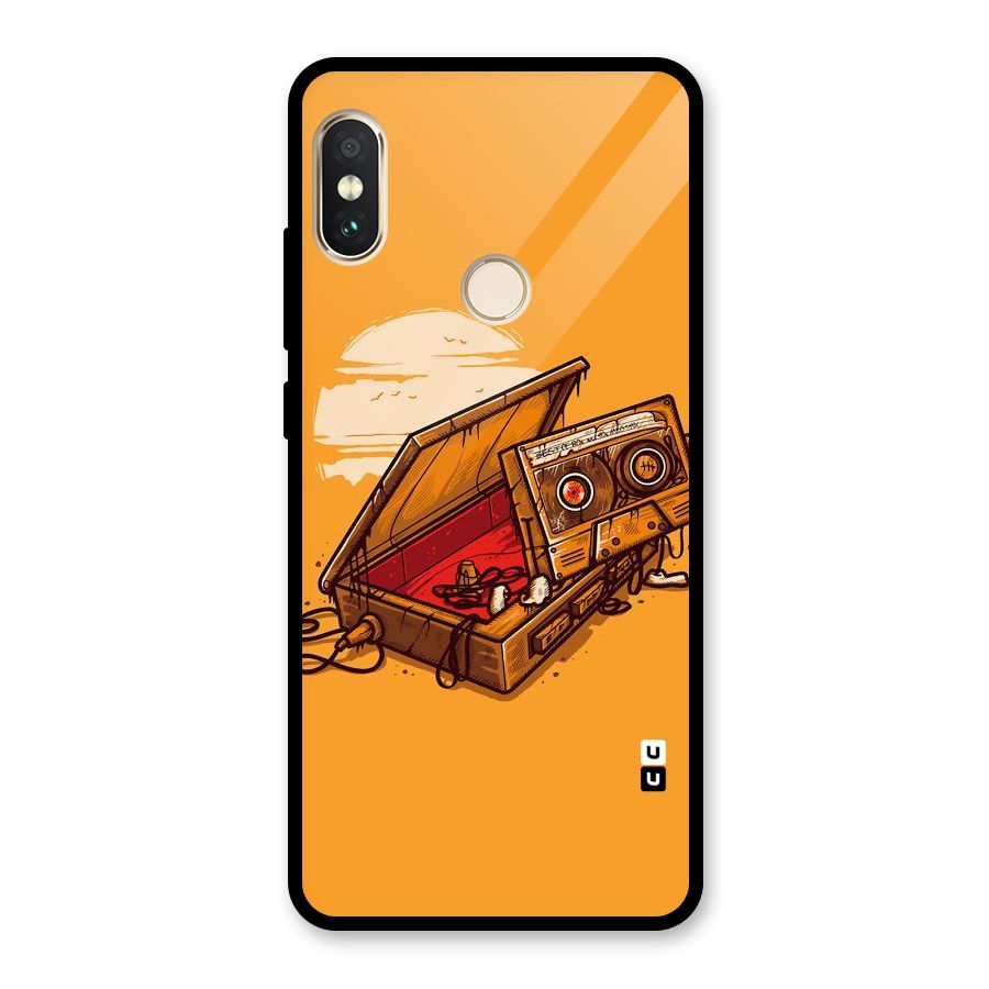Casette Box Glass Back Case for Redmi Note 5 Pro