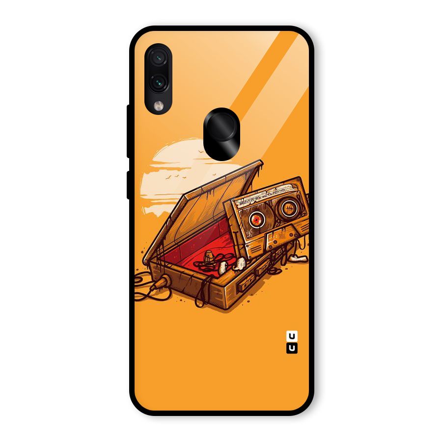 Casette Box Glass Back Case for Redmi Note 7 Pro