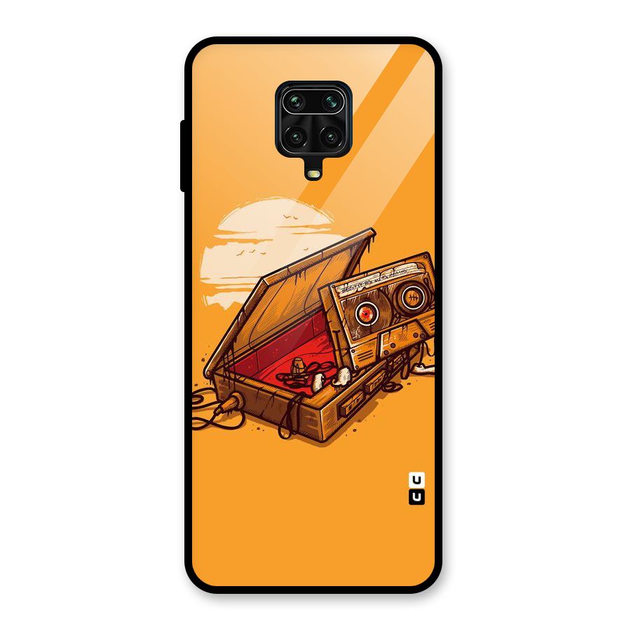Casette Box Glass Back Case for Redmi Note 9 Pro