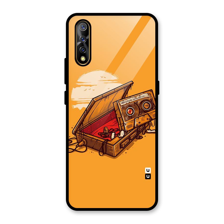 Casette Box Glass Back Case for Vivo S1