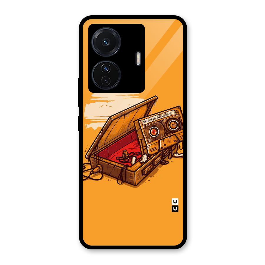 Casette Box Glass Back Case for Vivo T1 Pro