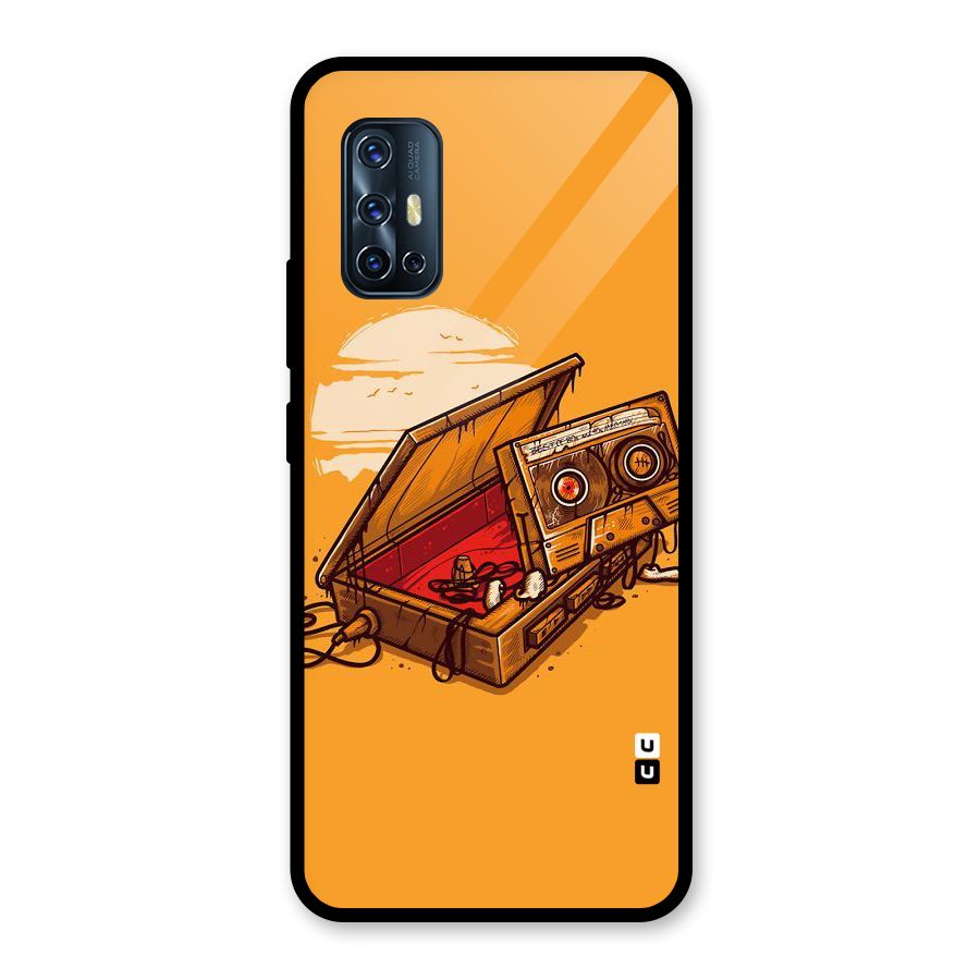 Casette Box Glass Back Case for Vivo V17