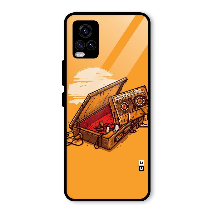 Casette Box Glass Back Case for Vivo V20
