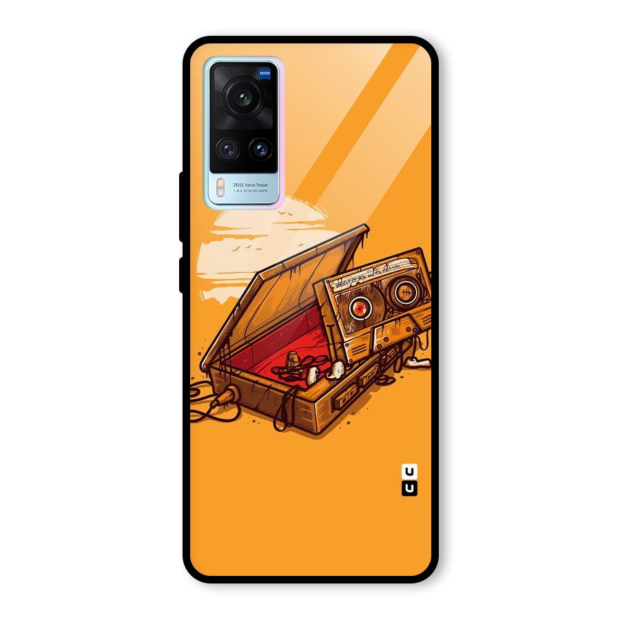 Casette Box Glass Back Case for Vivo X60