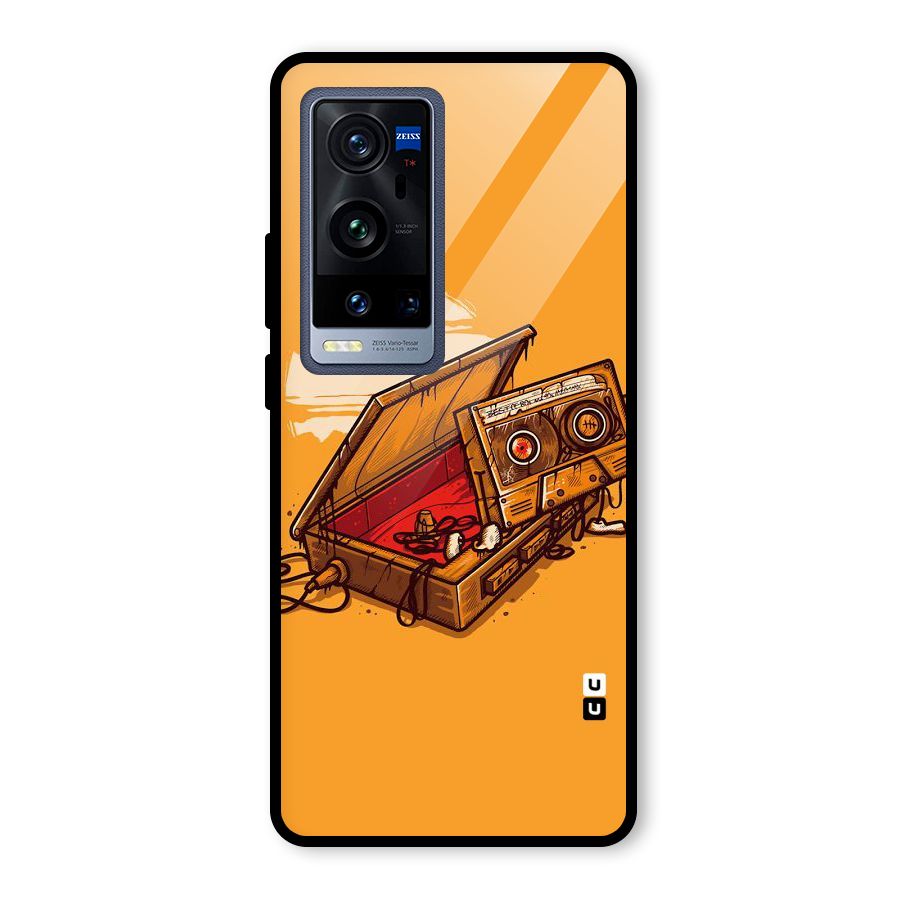 Casette Box Glass Back Case for Vivo X60 Pro Plus