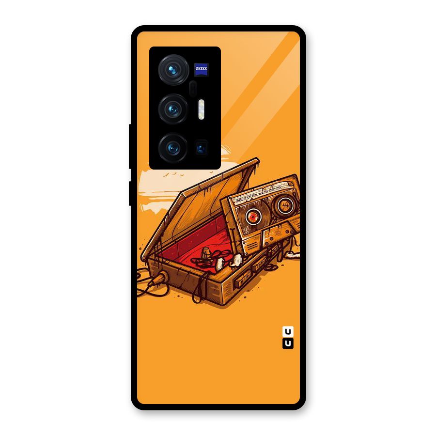 Casette Box Glass Back Case for Vivo X70 Pro Plus