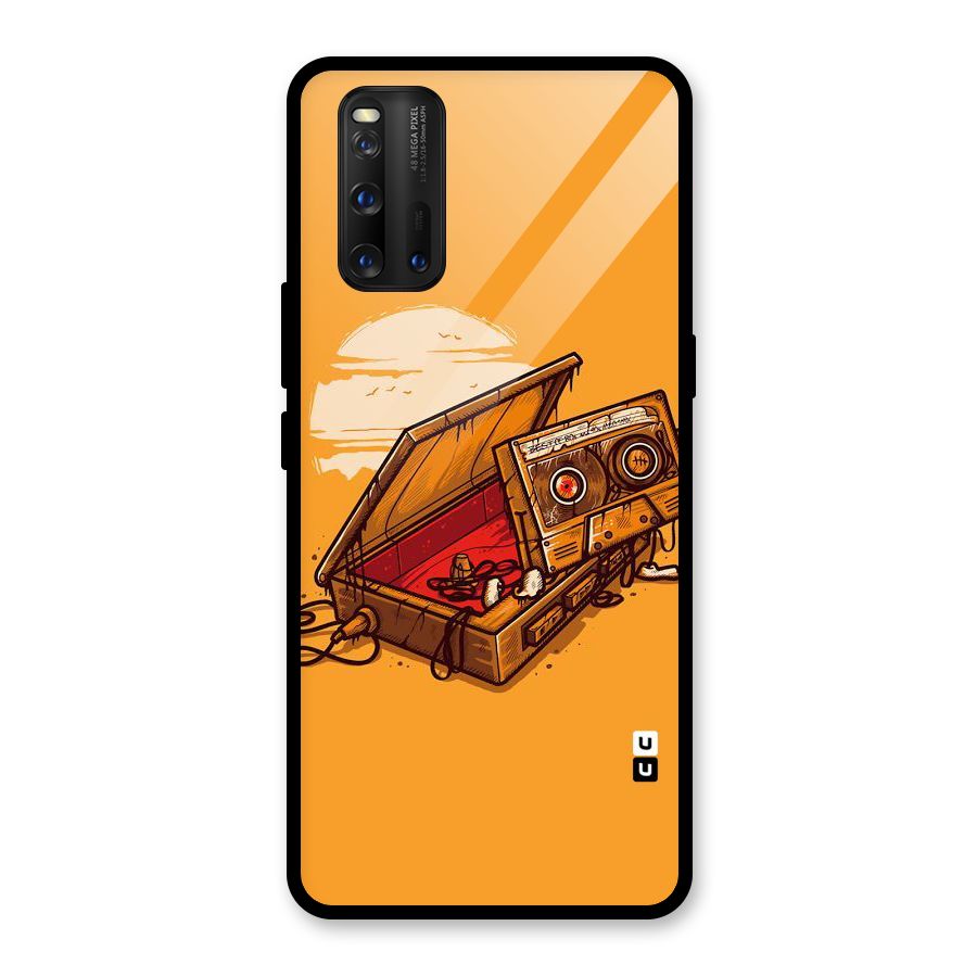 Casette Box Glass Back Case for Vivo iQOO 3