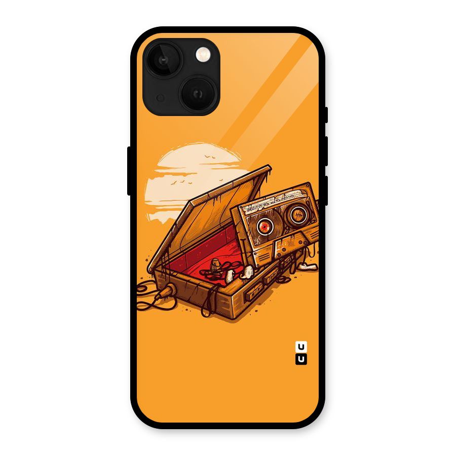 Casette Box Glass Back Case for iPhone 13
