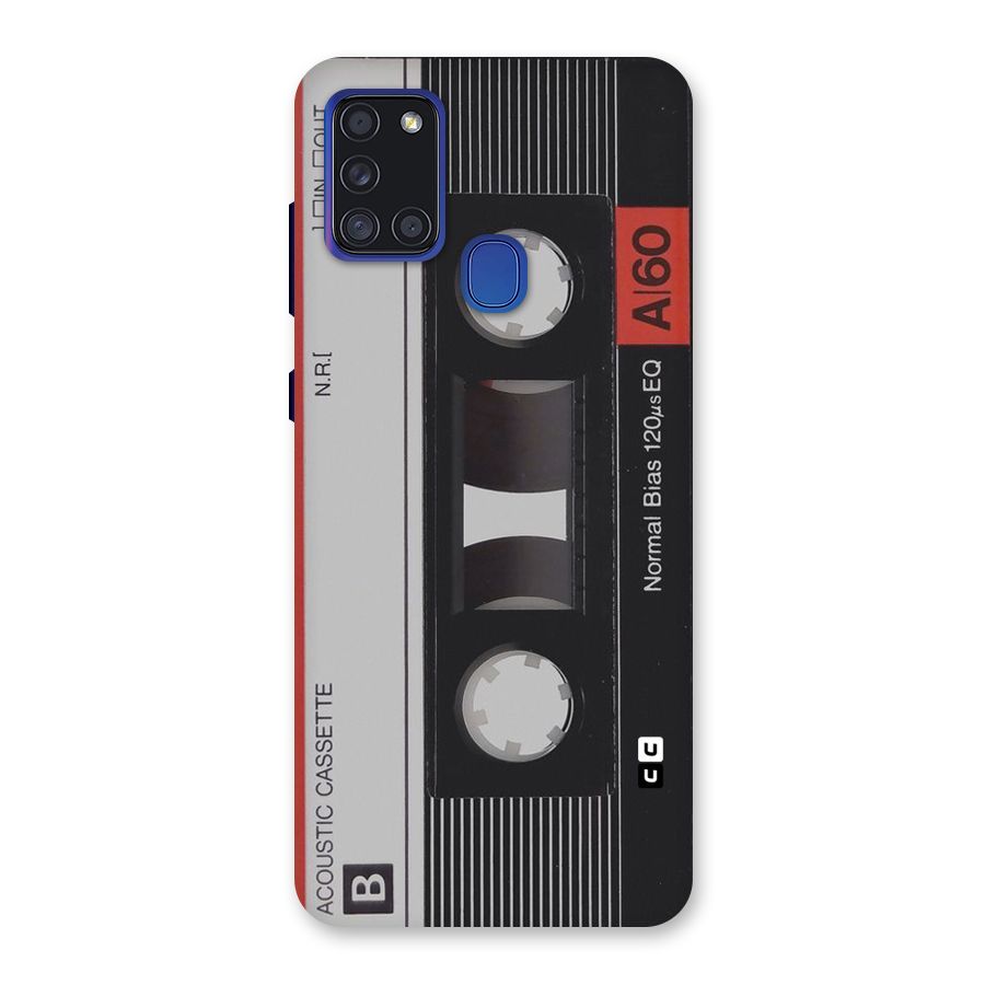 Casette Design Back Case for Galaxy A21s