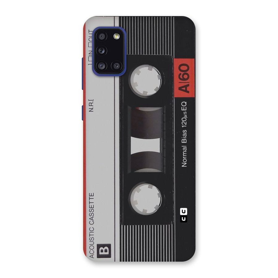 Casette Design Back Case for Galaxy A31