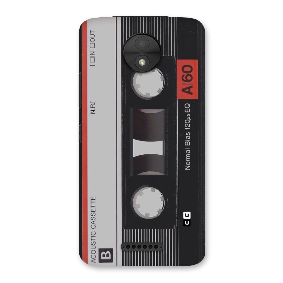 Casette Design Back Case for Moto C