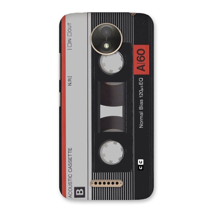 Casette Design Back Case for Moto C Plus