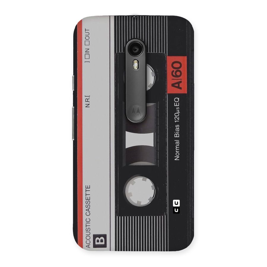 Casette Design Back Case for Moto G3