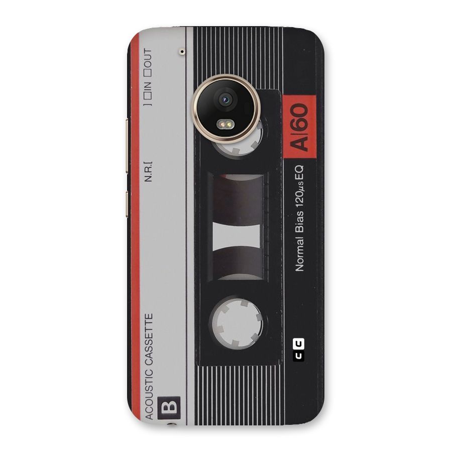 Casette Design Back Case for Moto G5 Plus