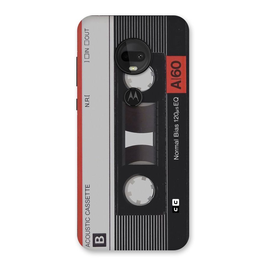 Casette Design Back Case for Moto G7