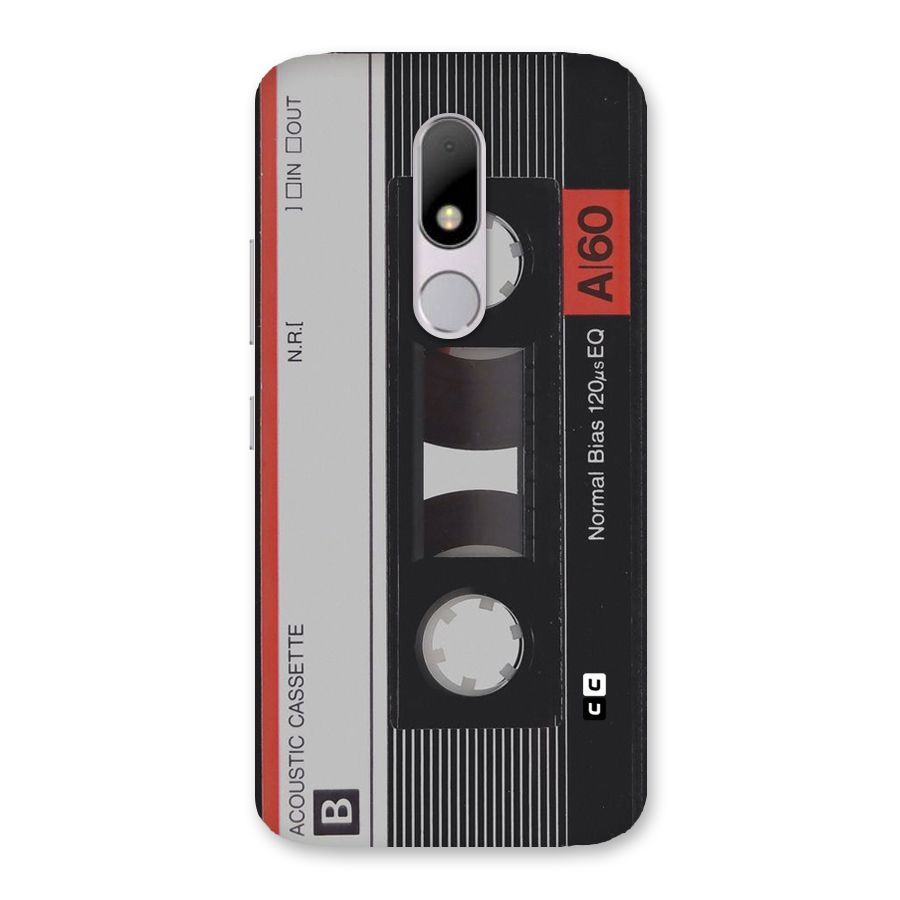 Casette Design Back Case for Moto M