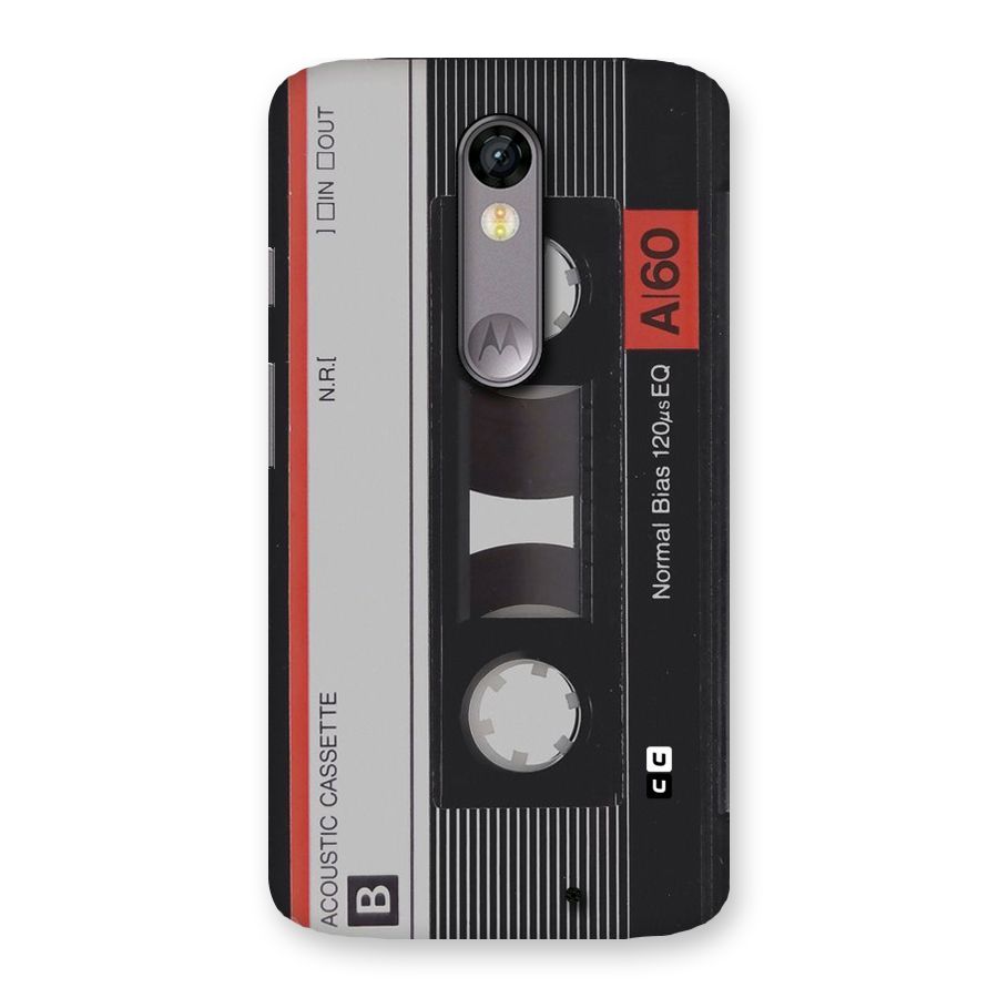 Casette Design Back Case for Moto X Force