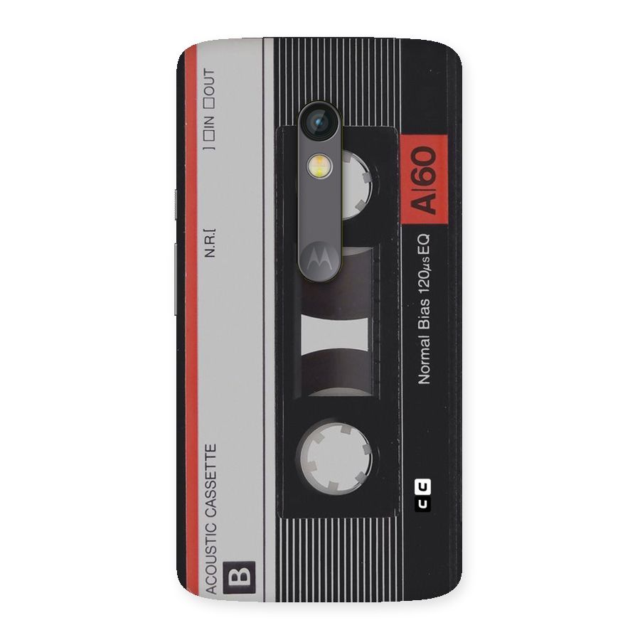 Casette Design Back Case for Moto X Play