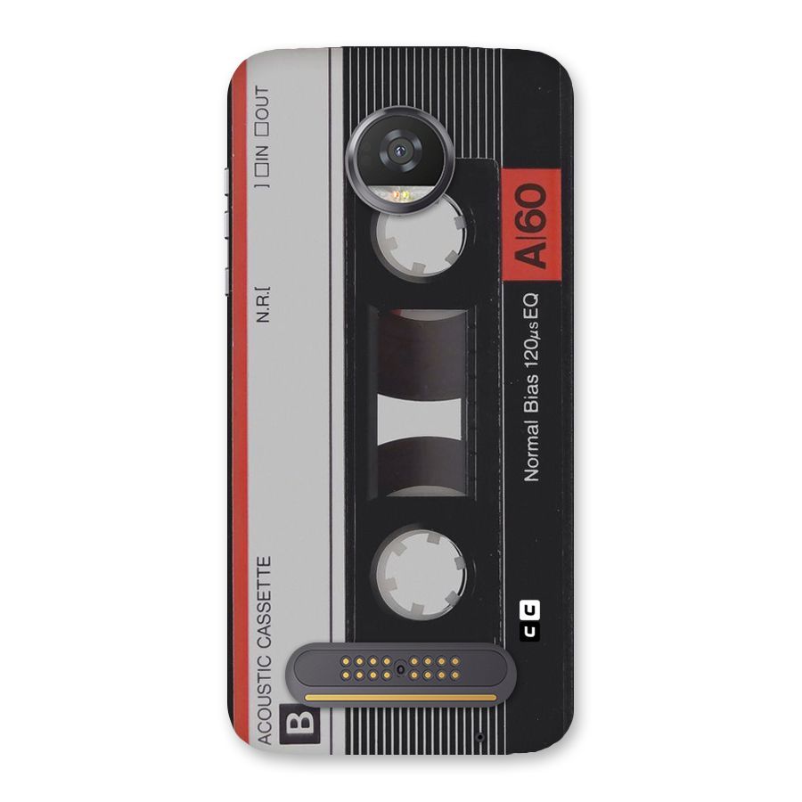 Casette Design Back Case for Moto Z2 Play