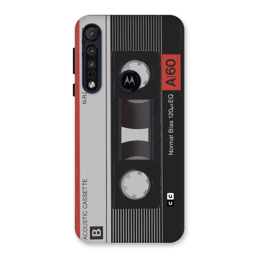 Casette Design Back Case for Motorola One Macro