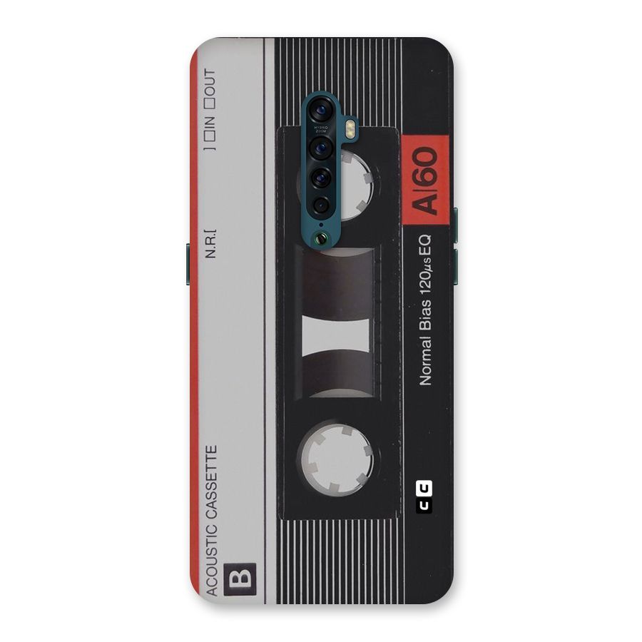 Casette Design Back Case for Oppo Reno2