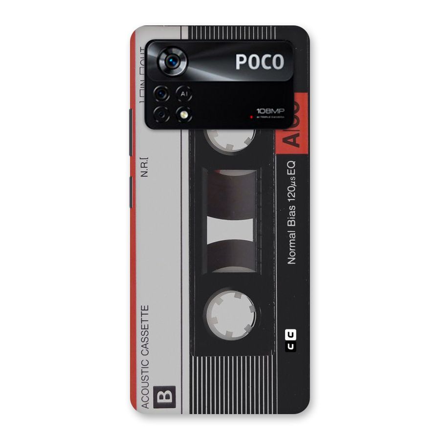 Casette Design Back Case for Poco X4 Pro 5G