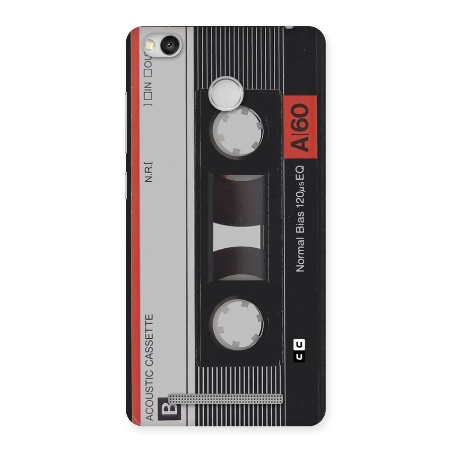 Casette Design Back Case for Redmi 3S Prime