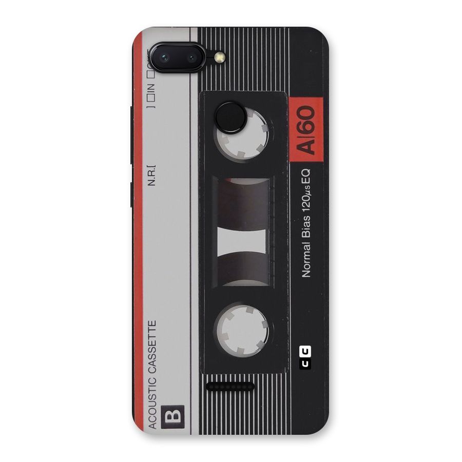 Casette Design Back Case for Redmi 6