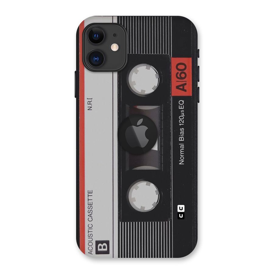 Casette Design Back Case for iPhone 11 Logo Cut