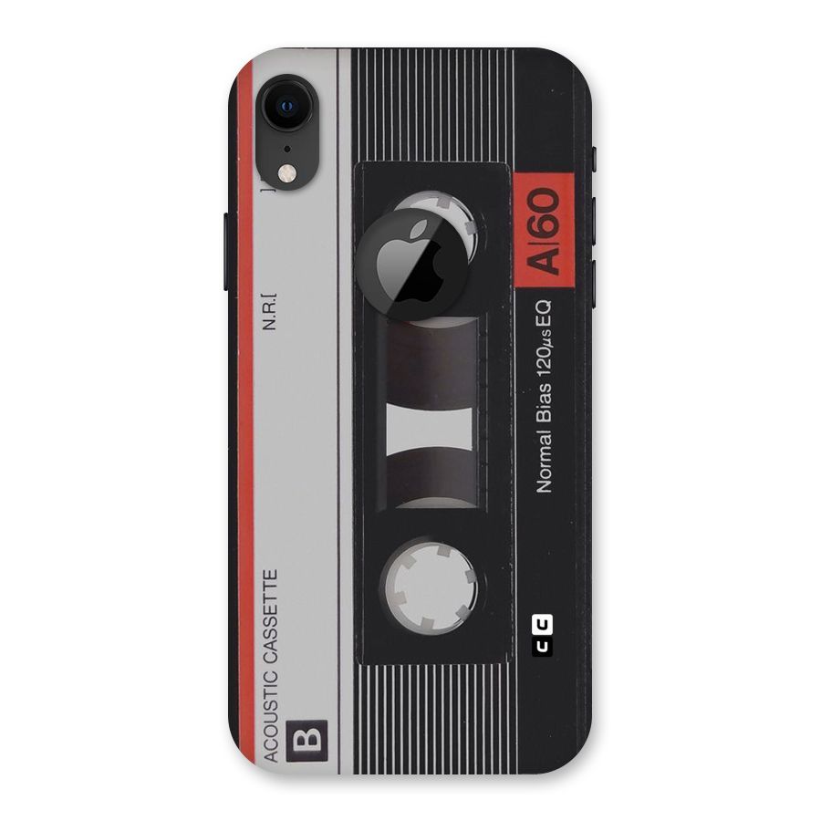 Casette Design Back Case for iPhone XR Logo Cut