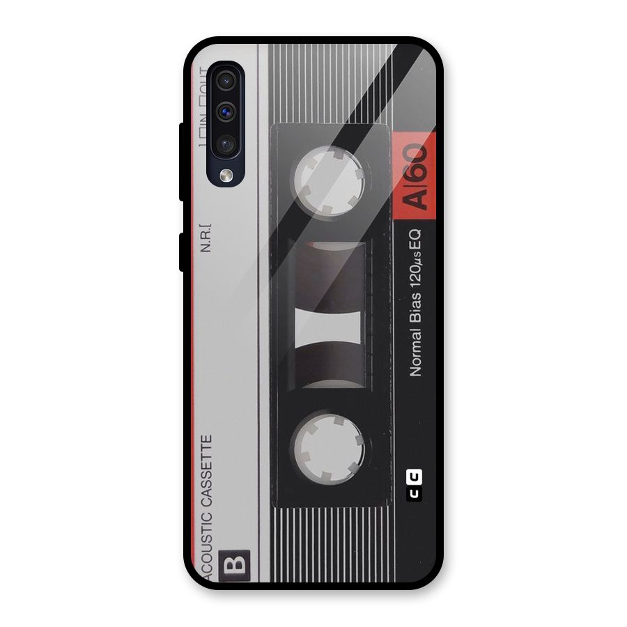 Casette Design Glass Back Case for Galaxy A30s