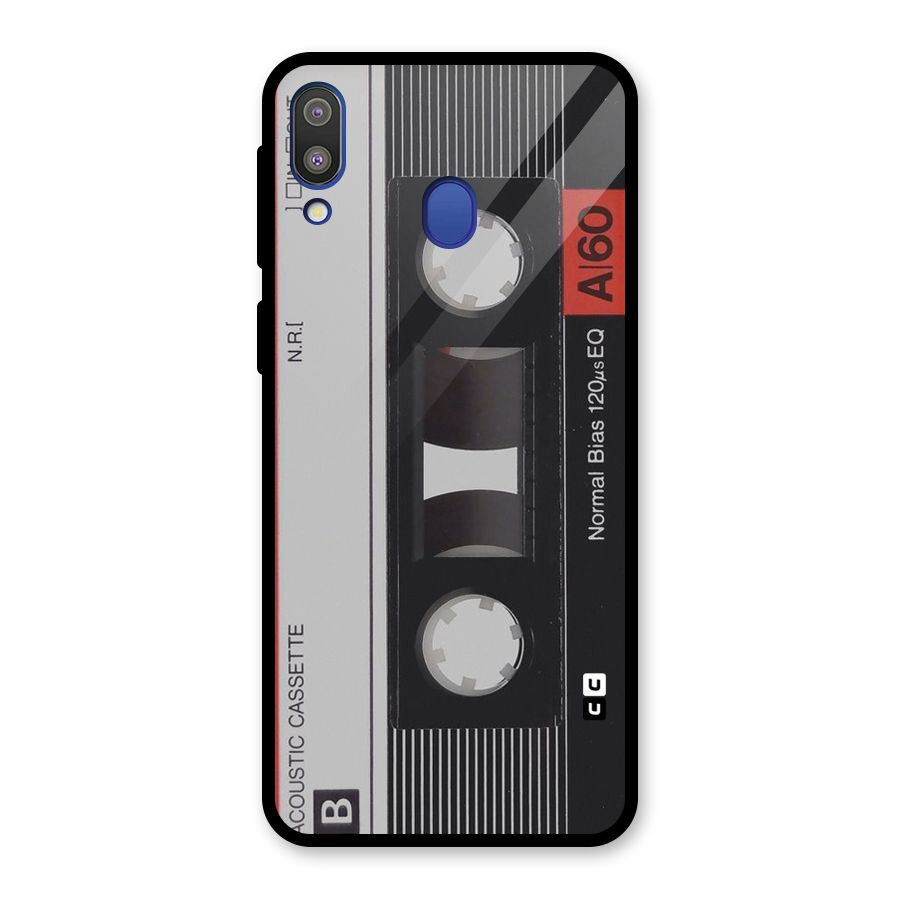 Casette Design Glass Back Case for Galaxy M20