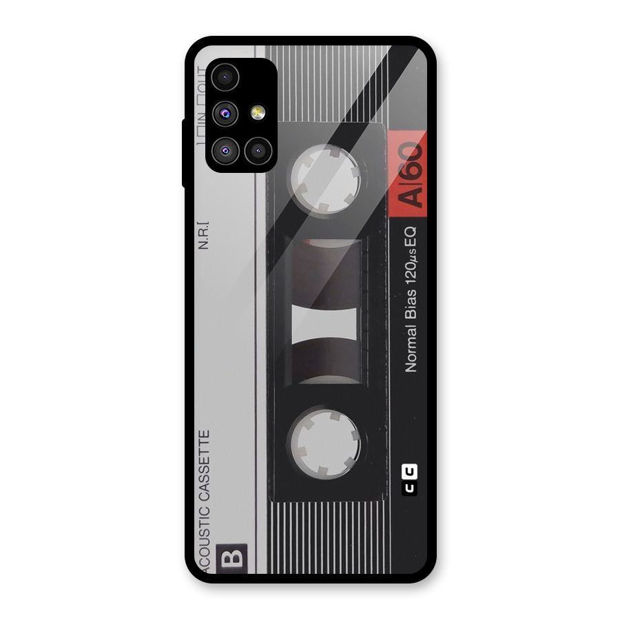 Casette Design Glass Back Case for Galaxy M51