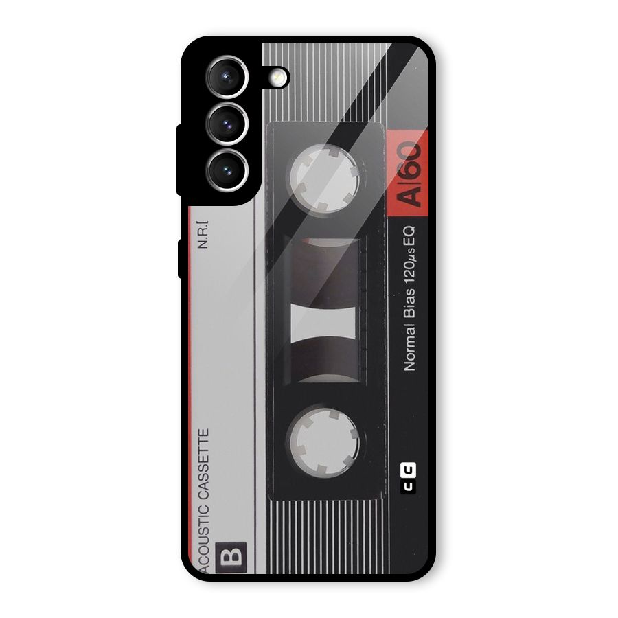 Casette Design Glass Back Case for Galaxy S21 5G